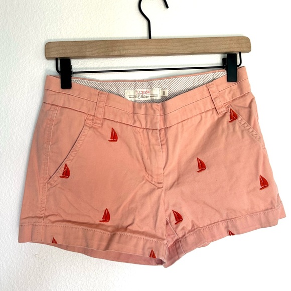 J. Crew Chino Sailboat Coral Peach Short - Picture 1 of 4